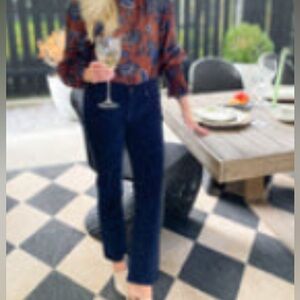 DL1961 Blueberry Corduroy Mara Straight Jean. Size 29